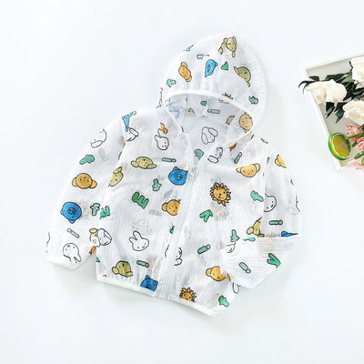 Haine noi pentru copii Jachetă pentru fete Haine drăguță de modă pentru băieți Paltoane subțiri Îmbrăcăminte de protecție solară respirabilă pentru copii Minnie Baby Top