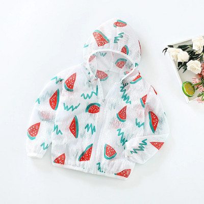 Haine noi pentru copii Jachetă pentru fete Haine drăguță de modă pentru băieți Paltoane subțiri Îmbrăcăminte de protecție solară respirabilă pentru copii Minnie Baby Top