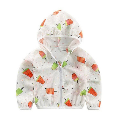 Haine noi pentru copii Jachetă pentru fete Haine drăguță de modă pentru băieți Paltoane subțiri Îmbrăcăminte de protecție solară respirabilă pentru copii Minnie Baby Top