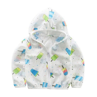 Haine noi pentru copii Jachetă pentru fete Haine drăguță de modă pentru băieți Paltoane subțiri Îmbrăcăminte de protecție solară respirabilă pentru copii Minnie Baby Top