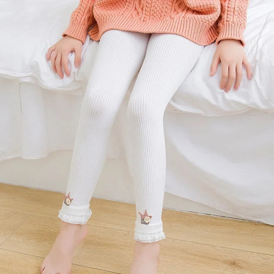 Kevad sügis Tüdrukud Retuusid Puuvillane Soe Lapsed Pikad Püksid Sametised Retuusid Elastsed Püksid Laste Retuusid 2-12a tüdrukule