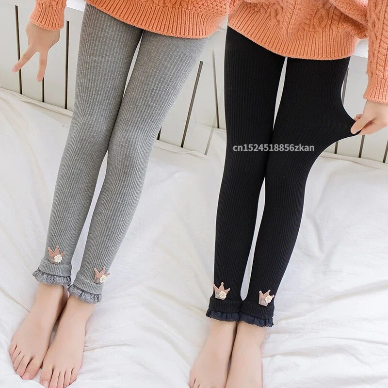 Kevad sügis Tüdrukud Retuusid Puuvillane Soe Lapsed Pikad Püksid Sametised Retuusid Elastsed Püksid Laste Retuusid 2-12a tüdrukule