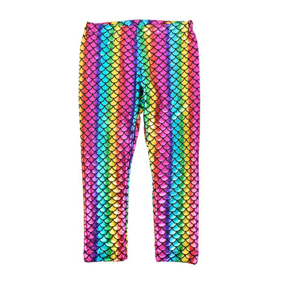 Fish Scale Retuusid Tüdrukute Püksid Pehmed Elastsed Lapsed Retuusid Merineitsi Tüdrukud Skinny Püksid Püksid Laste Püksid Suveriided