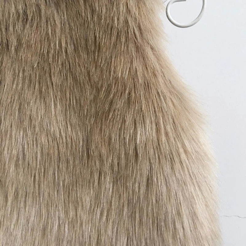 Zimná detská vesta, dievčenská vesta z umelej kožušiny, batoľa, detská dievčenská teplá hrubá vesta, detské oblečenie pre dievčatká