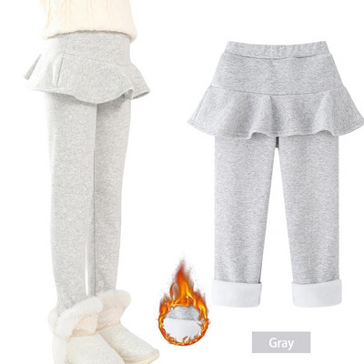 SheeCute Toddler Girls soojad fliisist säärised seelikuga Lastele Puuvillane samet Paksud seelikupüksid WCH1024