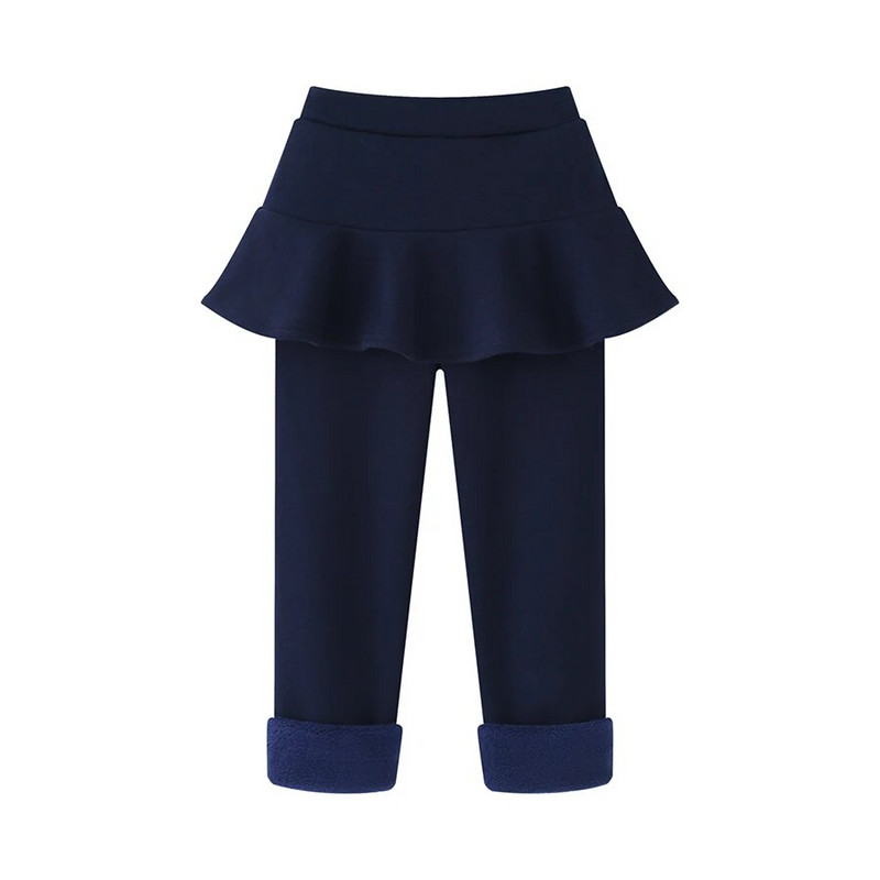 SheeCute Toddler Girls soojad fliisist säärised seelikuga Lastele Puuvillane samet Paksud seelikupüksid WCH1024