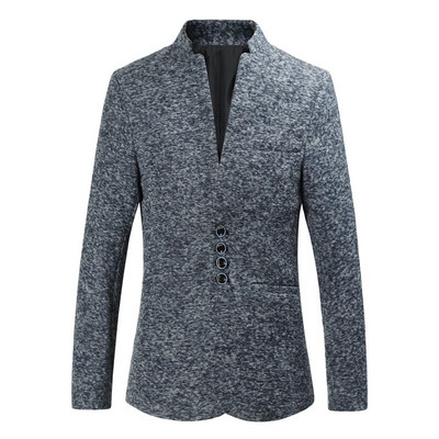 4 culori pentru bărbați, culoare solidă, costum cu guler stand, stil chinezesc, blazer slim fit pentru bărbați, sacou ZhongShan, costum tunică chinezească, dintr-o bucată
