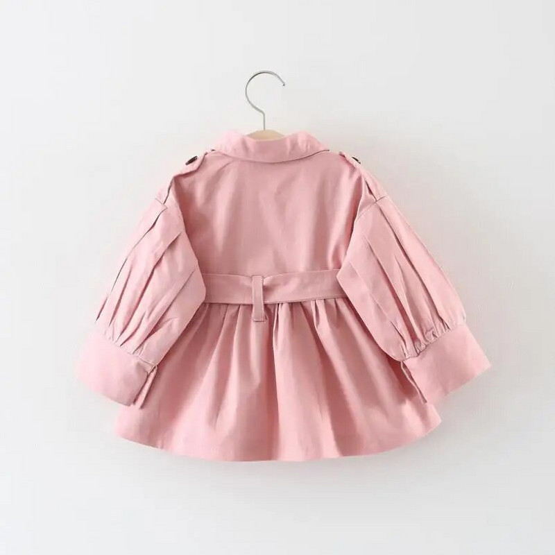 2023Uus mood Kevad sügis Tüdrukute jope lasteriided trentš mantel lastejakk tüdrukumantlid Trench Wind Dust Ülerõivad0-4Y