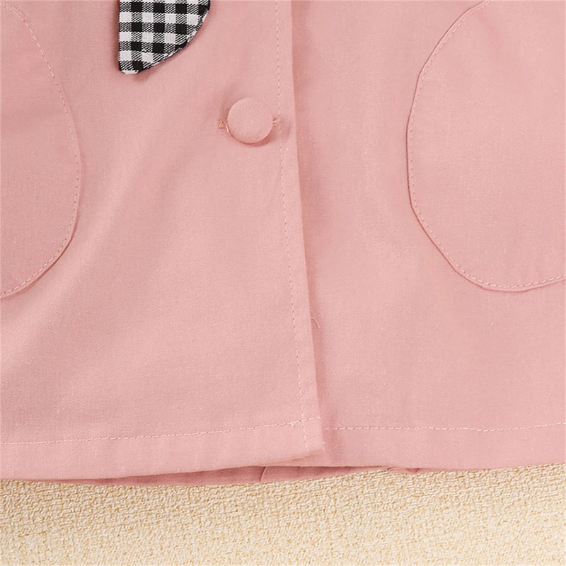 Zimski kaputi za djevojčice, mala djeca, dojenčad, djevojčice, karirana kišna jakna s mašnom, zimski kaputi, vanjska odjeća, odjeća