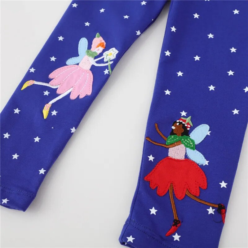 Hüppemeetrid 2-7T Tüdrukute Muinasjutt Laste Retuusid Püksid Kuum Müük Lastele Kitsad püksid Täispliiatsiga püksid