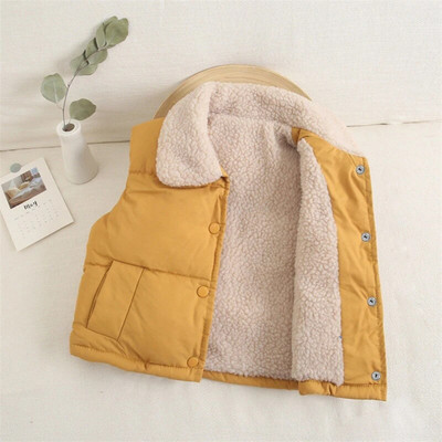Sügistalvine soe paks vest uued poisid tüdrukud varrukateta kapuutsiga vest jakk Multikas mantel Laste soe vest Välisriided