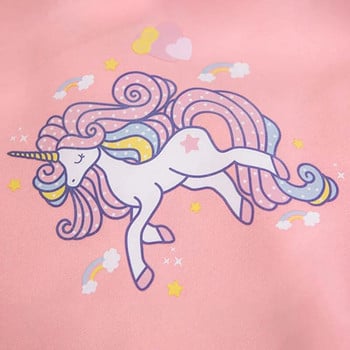 2024 Girls Cartoon Unicorn Jackets για 3-12 ετών Εφηβικά Ρούχα για έφηβες Αθλητικό πανωφόρι παλτό Ανοιξιάτικο μπουφάν μπέιζμπολ