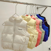 Jesenné a zimné detské vesty, kabáty, dievčenské teplé vesty, zimné chlapčenské zahusťovacie vesty, detské vrchné oblečenie, vesty, bavlnené bundy, unisex, 2-8 rokov