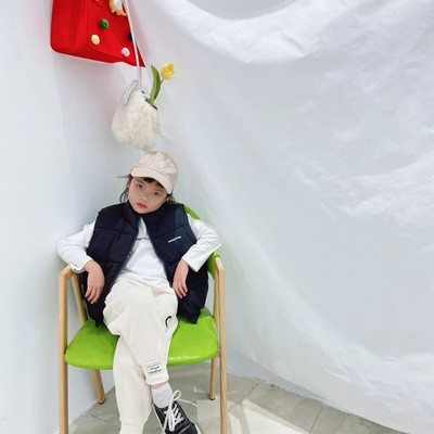 Jesenné a zimné detské vesty, kabáty, dievčenské teplé vesty, zimné chlapčenské zahusťovacie vesty, detské vrchné oblečenie, vesty, bavlnené bundy, unisex, 2-8 rokov