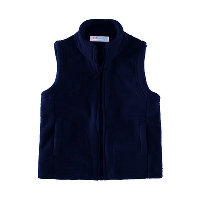 Mudkingdom drăguț fete băieți fleece vest lejer cu fermoar complet jachetă fără mâneci haine copii haină solidă pentru copii mici toamnă iarnă