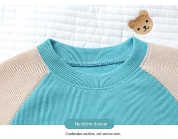 Детски пуловери Суичъри Момчета Момичета Детски дрехи Топове Висококачествени дрехи за бебета Момче Пролет Есен Облекло за малки момичета