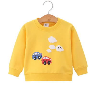 Детски пуловери Суичъри Момчета Момичета Детски дрехи Топове Висококачествени дрехи за бебета Момче Пролет Есен Облекло за малки момичета