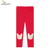 Jumping Meters 2-7T Φθινόπωρο Άνοιξη Κορίτσια Κολάν Παντελόνι Ολόσωμο Bear Απλικέ Baby Skinny Pencil Παντελόνι Χαριτωμένο παντελόνι για κορίτσια