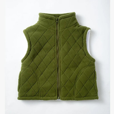 Lastevestid Soe sügistalvine kandmine Paksendatud fliis Kolmekihiline puuvillane jope Uus populaarne lastevest