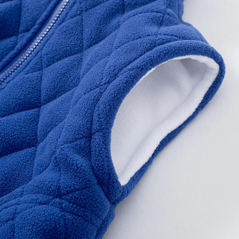 Lastevestid Soe sügistalvine kandmine Paksendatud fliis Kolmekihiline puuvillane jope Uus populaarne lastevest