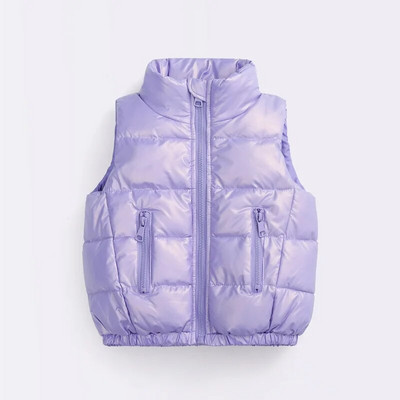 Φθινοπωρινό Παιδικό Ζεστό Παχύ Γιλέκο Βρεφικό Γιλέκο Παιδικό Πανωφόρι Παλτό Βρεφικά Ρούχα Χειμώνα Αγόρια Κορίτσι Γυαλιστερό πουπουλένιο γιλέκο