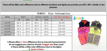 DIMUSi Зимни якета за момичета Ежедневни детски връхни дрехи Палта без ръкави Бебешки детски поларени жилетки с мека черупка Облекло