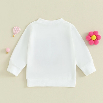 2023-09-05 Lioraitiin 0-4Y Φθινόπωρο Παιδική μπλούζα για κορίτσια Μπλουζάκια Μακρυμάνικα με μοτίβο πουλόβερ Casual μπλουζάκια