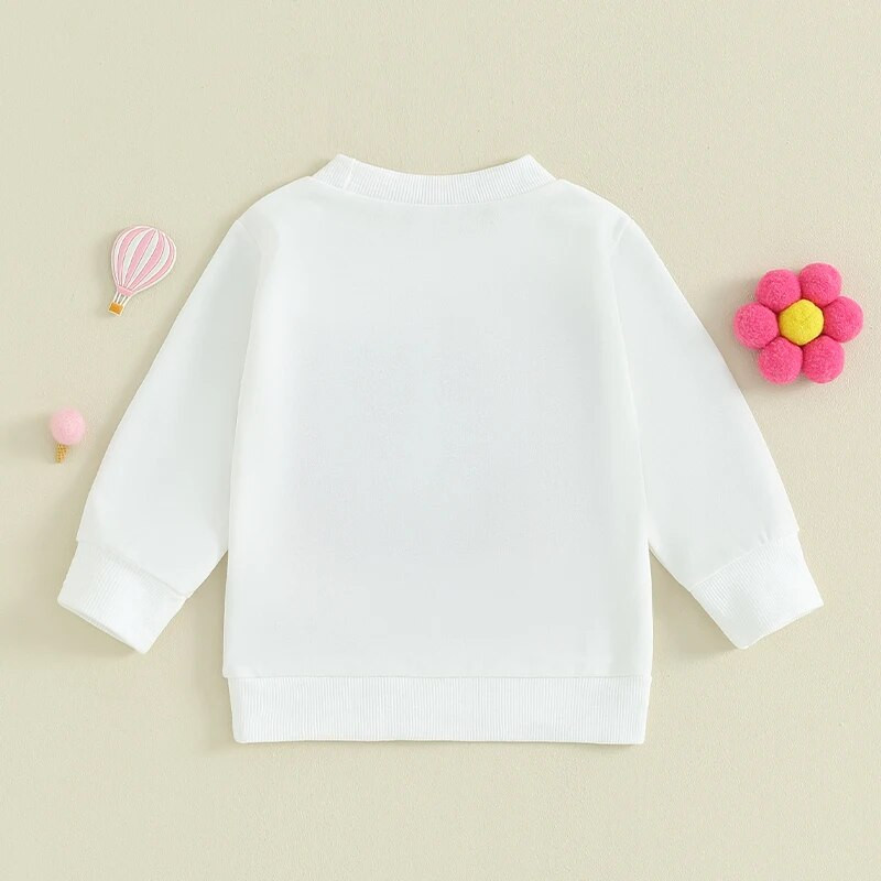 2023-09-05 Lioraitiin 0-4Y Rudens vaikams Mergaičių megztiniai marškinėliai ilgomis rankovėmis Raidžių raštas Megztinis laisvalaikio viršūnės