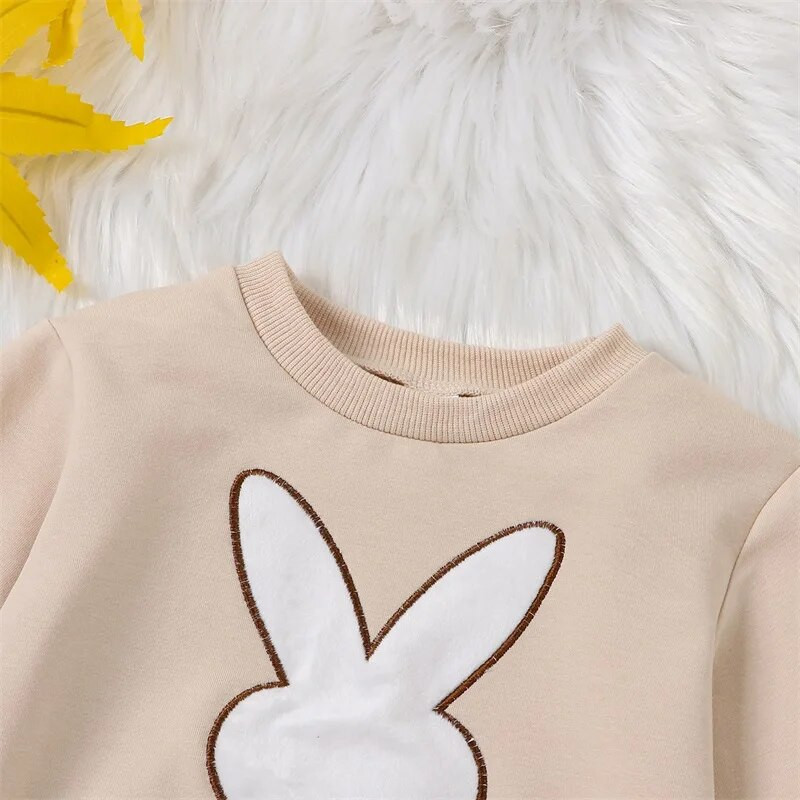 Detská mikina s kapucňou a výstrihom od 1 do 5 rokov s dlhým rukávom a zajacom, mikina, oblečenie, vrchné oblečenie pre chlapcov a dievčatá, veľkonočný kostým