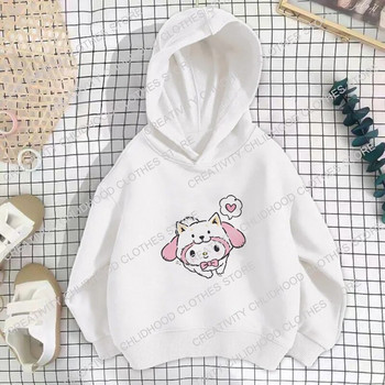 Melodys Kids Hoodies για κορίτσι πουλόβερ Pochaccos Purins Hellokittys Παιδικά Anime Casual Ρούχα Κινούμενα σχέδια Φούτερ μπλούζες