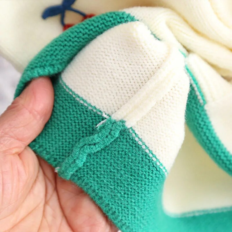 Jarné a jesenné pletené vesty pre dievčatá, bez rukávov s čerešňovou výzdobou, batoľatá, detské vesty, dievčenské kardigany, topy GY04201