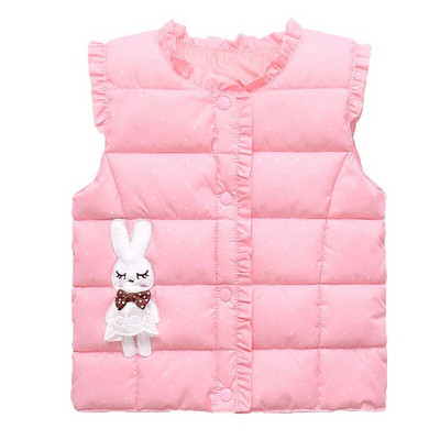 Laste soe vest Vest 2021 Tüdruk Uus Sügis Talv Laste Varrukateta Jope Mantel Beebi Väikelaste Mood Riided Riided 1-9 a