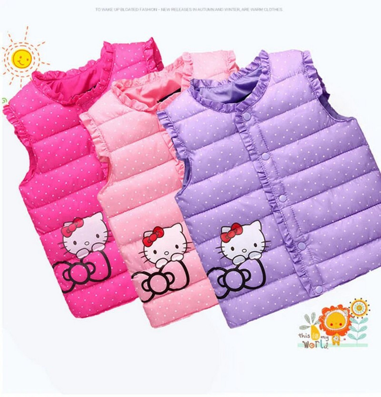 Laste soe vest Vest 2021 Tüdruk Uus Sügis Talv Laste Varrukateta Jope Mantel Beebi Väikelaste Mood Riided Riided 1-9 a