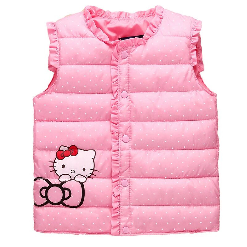 Laste soe vest Vest 2021 Tüdruk Uus Sügis Talv Laste Varrukateta Jope Mantel Beebi Väikelaste Mood Riided Riided 1-9 a