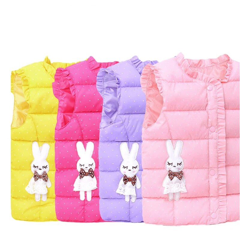 Laste soe vest Vest 2021 Tüdruk Uus Sügis Talv Laste Varrukateta Jope Mantel Beebi Väikelaste Mood Riided Riided 1-9 a