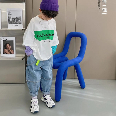 Drabužiai paaugliams berniukams, megztiniai berniukams ilgomis rankovėmis, vaikiški drabužiai berniukams, marškinėliai