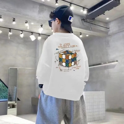 Drabužiai paaugliams berniukams, megztiniai berniukams ilgomis rankovėmis, vaikiški drabužiai berniukams, marškinėliai