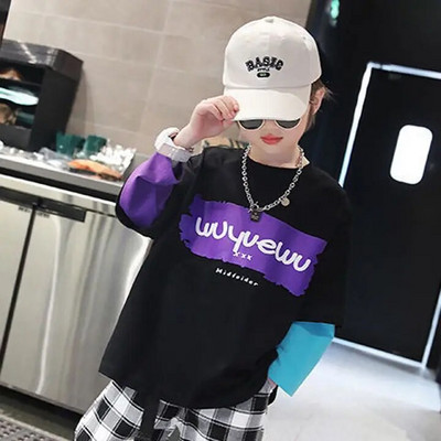 Drabužiai paaugliams berniukams, megztiniai berniukams ilgomis rankovėmis, vaikiški drabužiai berniukams, marškinėliai