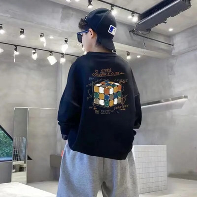 Drabužiai paaugliams berniukams, megztiniai berniukams ilgomis rankovėmis, vaikiški drabužiai berniukams, marškinėliai