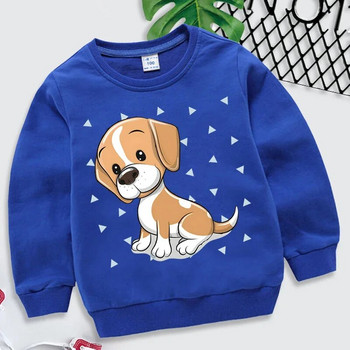 Beagle Dog Print Hoodies Παιδική μόδα Πουλόβερ ζώων Μακρυμάνικο Φούτερ Cartoon Beagle Streetwear Κορίτσια Αγόρια Μπλούζα με κουκούλα