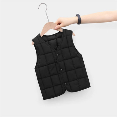 Detská vesta, zimný kabát, detská bunda bez rukávov, vesta pre dievčatá, chlapcov, bundy, kabáty, batoľatá, teplé vrchné oblečenie pre dojčatá M108