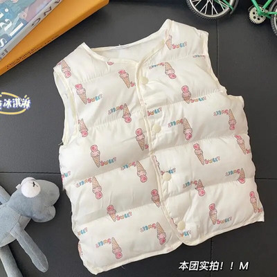 Laste Beebi vest poisile Sügisene soe sulejope 2021 Uus armas varrukateta lasteriiete vest tüdrukule Talvine vest 2-6a