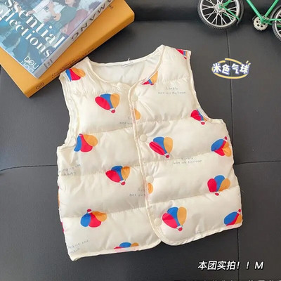 Laste Beebi vest poisile Sügisene soe sulejope 2021 Uus armas varrukateta lasteriiete vest tüdrukule Talvine vest 2-6a