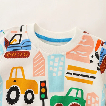 Bumeex Παιδική μπλούζα για αγόρια Παιδική φθινοπωρινή στολή μακρυμάνικη πουλόβερ κινουμένων σχεδίων Πουλόβερ Αγόρια Στρογγυλή λαιμόκοψη 2-7 ετών