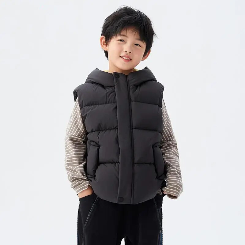 Gilet pentru fete băieți pentru copii, vestă 2022, drăguță, cu glugă, caldă, plus îngroșată, jachetă de iarnă, cardigan, haine pentru copii TZ429