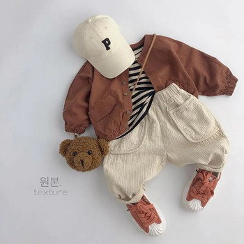 Καλοκαιρινό παιδικό καθημερινό παντελόνι Βαμβακερό παντελόνι κάνναβης Κορεάτικο παντελόνι μωρού και κοριτσιών Cargo Παιδικά ρούχα