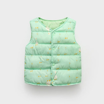 Παιδικό πουπουλένιο βαμβακερό γιλέκο κορίτσια παλτό Παιδικό μωρό γιλέκο φθινόπωρο Χειμώνας αγόρια μπουφάν Εσωτερικά ρούχα Εξωτερικά ενδύματα κινουμένων σχεδίων
