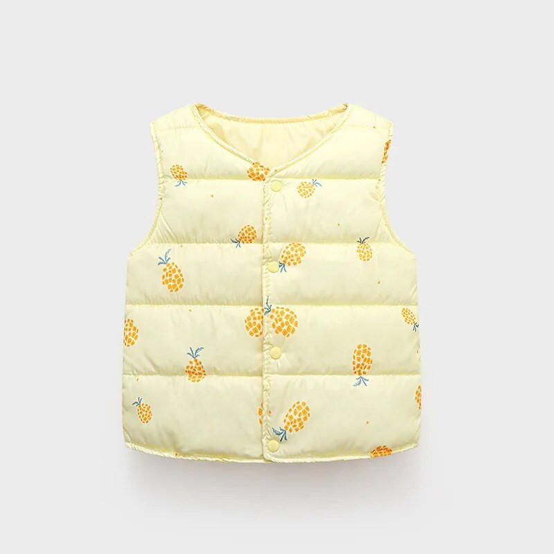 Vestă din bumbac pentru copii, paltoane pentru fete, pentru copii, vestă de modă pentru bebeluși, toamnă iarnă, jachete pentru băieți, haine interioare, îmbrăcăminte exterioară din desene animate