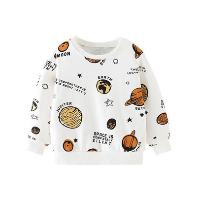 Jumping Meters Naujas atvykimas ilgomis rankovėmis Dinozaurų Spausdinti Vaikiški megztiniai berniukams Mergaitėms Rudens pavasario vaikiški marškiniai su gobtuvu