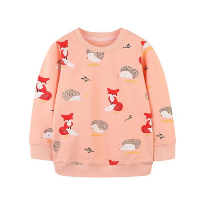 Skákanie metrov 2-7T Chlapčenské dievčenské mikiny s dinosaurami a dlhým rukávom Detské oblečenie Zvieratá Detské tričká s kapucňou